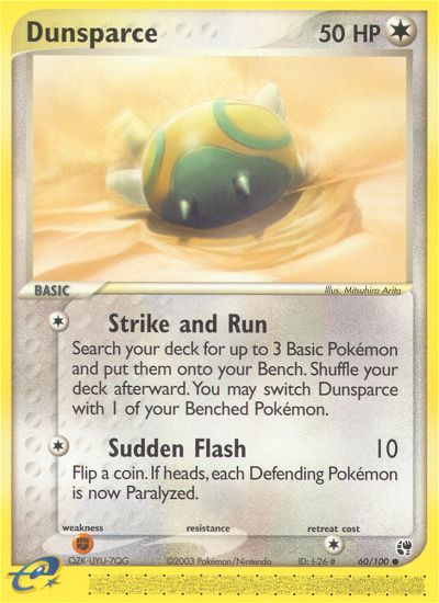 Dunsparce (60/100) [EX: Sandstorm] | Clutch Gaming