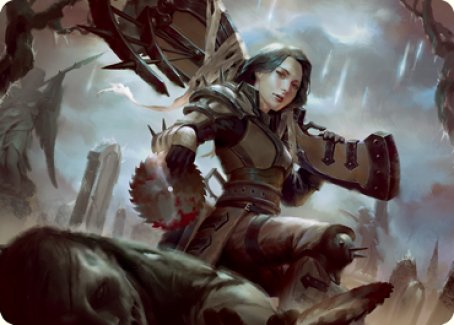 Sawblade Slinger Art Card [Innistrad: Crimson Vow Art Series] | Clutch Gaming