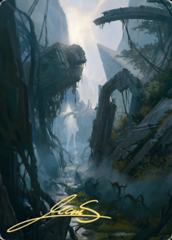 Swamp 2 Art Card (Gold-Stamped Signature) [Zendikar Rising Art Series] | Clutch Gaming