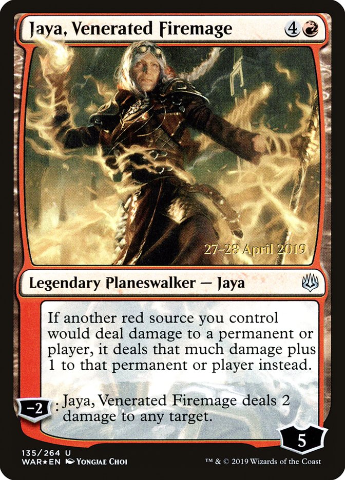 Jaya, Venerated Firemage [War of the Spark Prerelease Promos] | Clutch Gaming