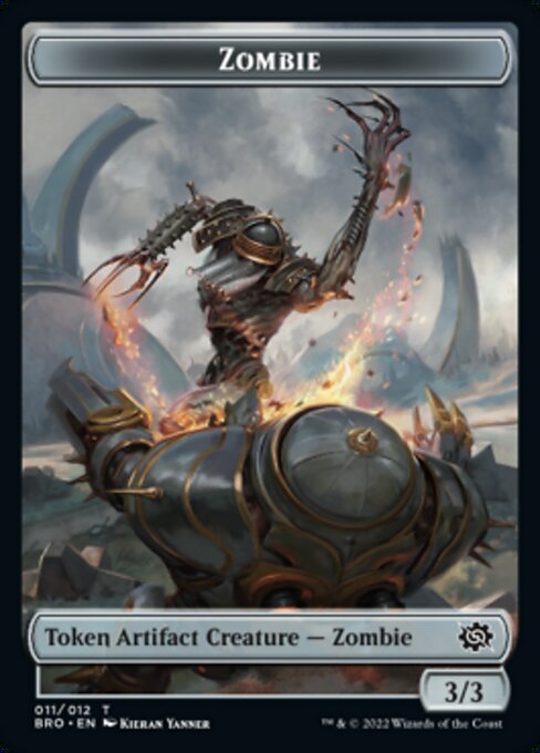 Powerstone // Zombie Double-Sided Token [The Brothers' War Tokens] | Clutch Gaming