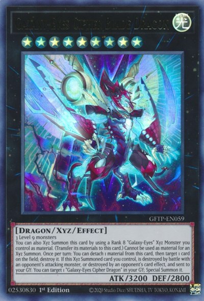 Galaxy-Eyes Cipher Blade Dragon [GFTP-EN059] Ultra Rare | Clutch Gaming