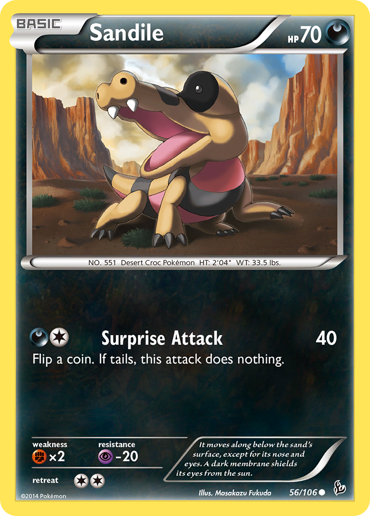 Sandile (56/106) [XY: Flashfire] | Clutch Gaming