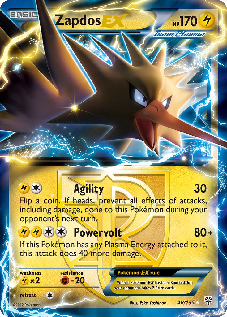 Zapdos EX (48/135) [Black & White: Plasma Storm] | Clutch Gaming