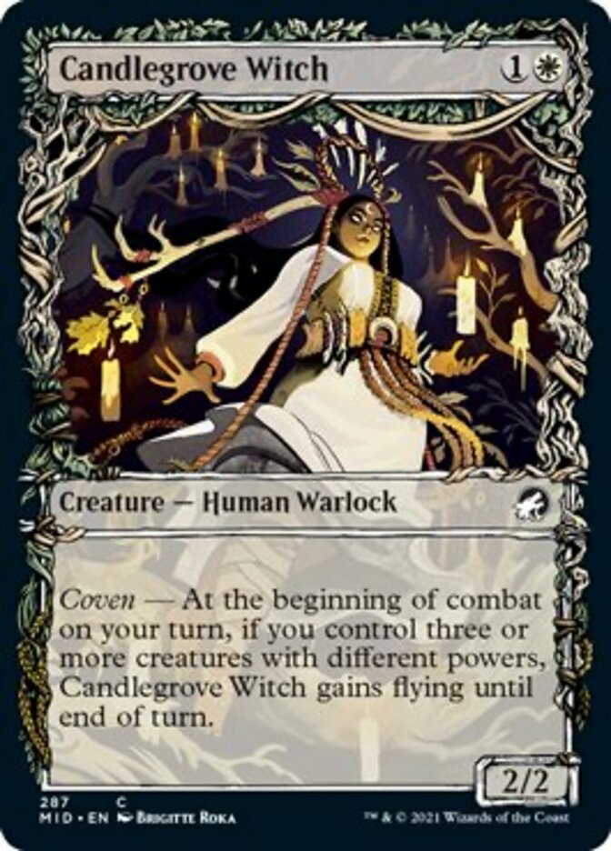 Candlegrove Witch (Showcase Equinox) [Innistrad: Midnight Hunt] | Clutch Gaming