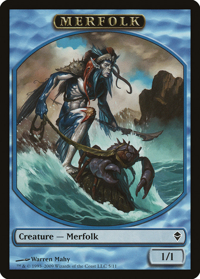 Merfolk Token [Zendikar Tokens] | Clutch Gaming