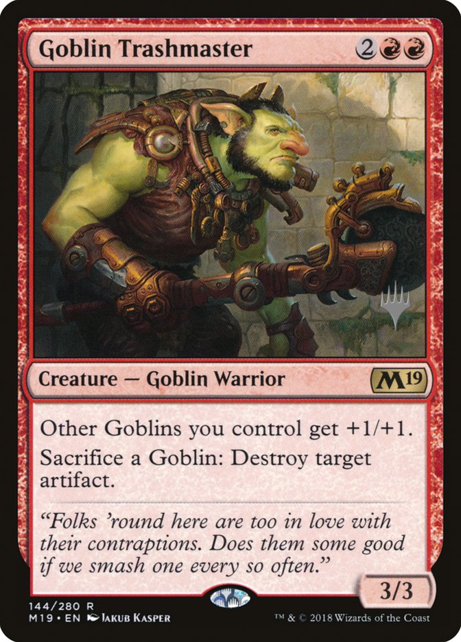 Goblin Trashmaster (Promo Pack) [Core Set 2019 Promos] | Clutch Gaming