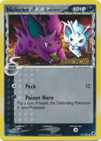 Nidoran (57/101) (Male) (Delta Species) (Stamped) [EX: Dragon Frontiers] | Clutch Gaming