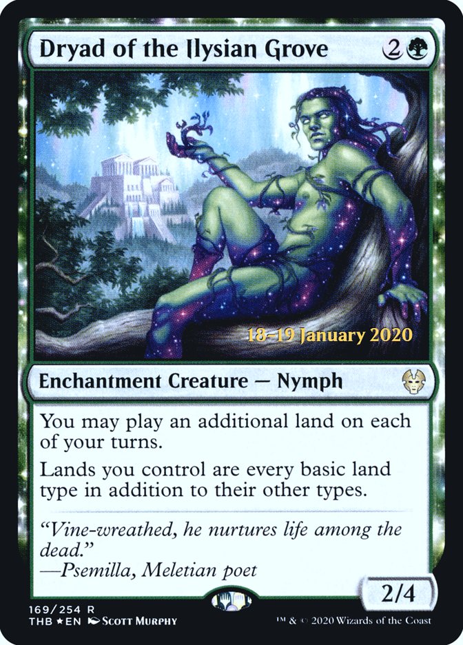 Dryad of the Ilysian Grove [Theros Beyond Death Prerelease Promos] | Clutch Gaming