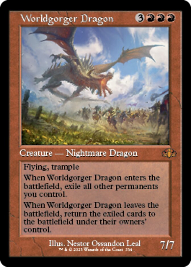 Worldgorger Dragon (Retro) [Dominaria Remastered] | Clutch Gaming