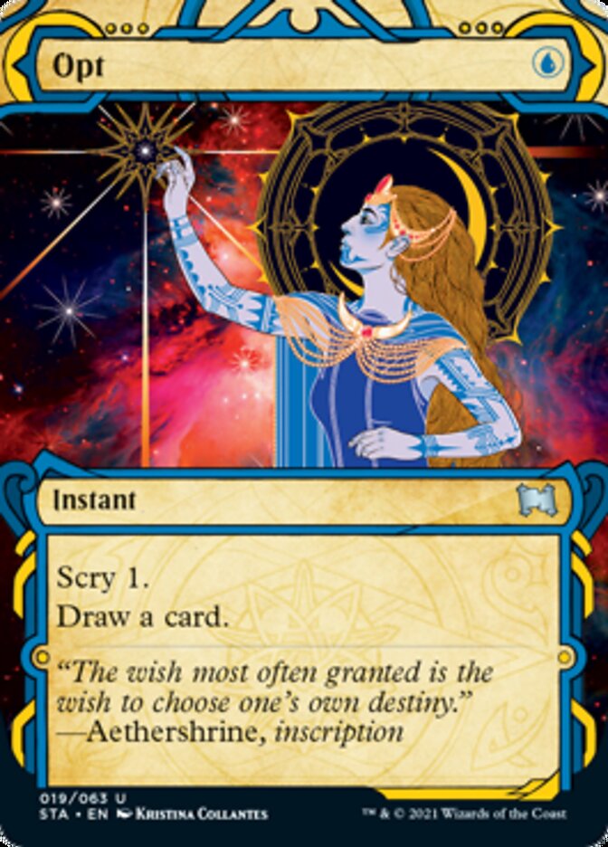 Opt (Foil Etched) [Strixhaven: School of Mages Mystical Archive] | Clutch Gaming