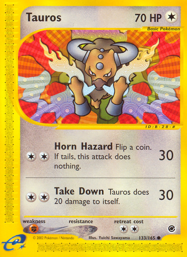 Tauros (133/165) [Expedition: Base Set] | Clutch Gaming