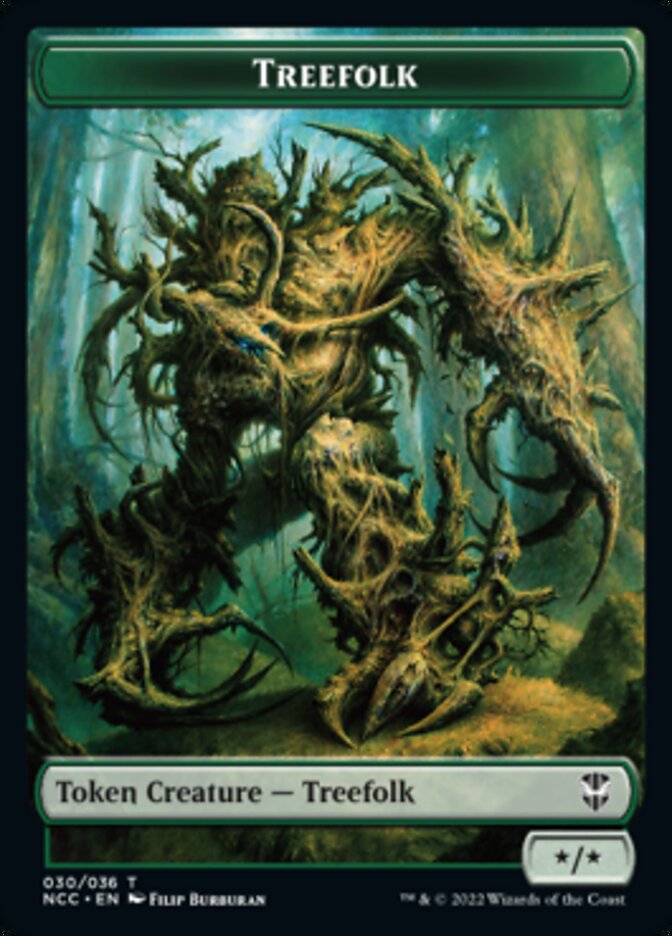 Treefolk // Spider Double-Sided Token [Streets of New Capenna Commander Tokens] | Clutch Gaming