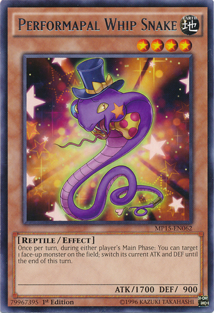 Performapal Whip Snake [MP15-EN062] Rare | Clutch Gaming