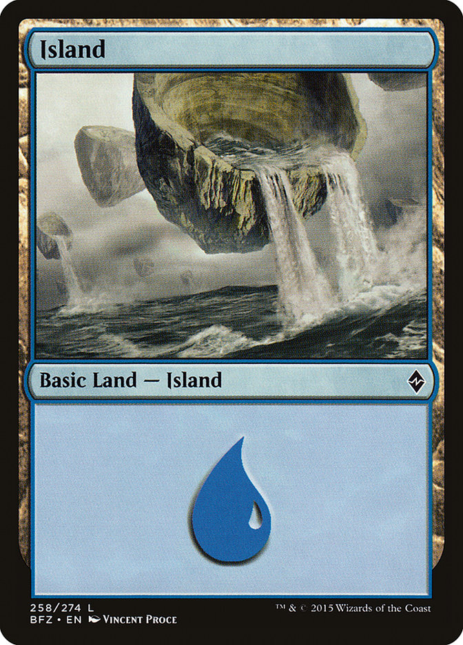 Island (258a) [Battle for Zendikar] | Clutch Gaming