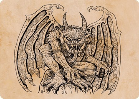 Cloister Gargoyle (Showcase) Art Card [Dungeons & Dragons: Adventures in the Forgotten Realms Art Series] | Clutch Gaming