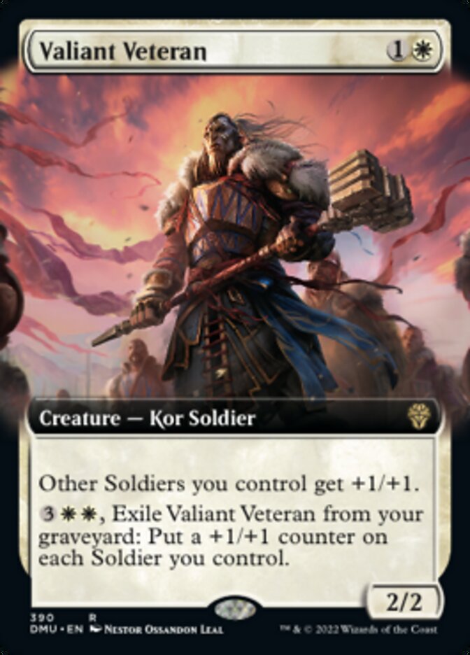 Valiant Veteran (Extended Art) [Dominaria United] | Clutch Gaming