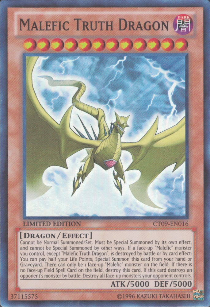 Malefic Truth Dragon [CT09-EN016] Super Rare | Clutch Gaming