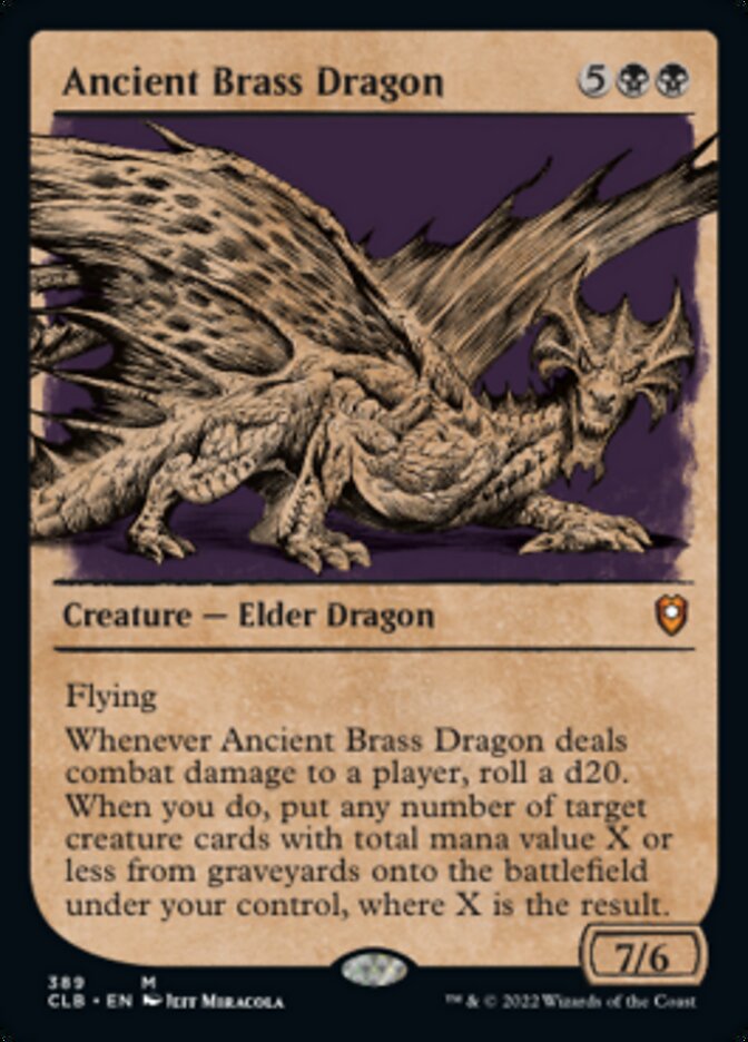 Ancient Brass Dragon (Showcase) [Commander Legends: Battle for Baldur's Gate] | Clutch Gaming