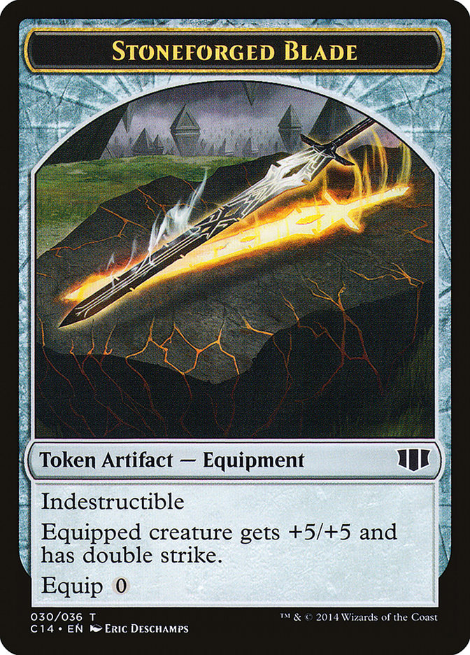 Stoneforged Blade // Germ Double-Sided Token [Commander 2014 Tokens] | Clutch Gaming