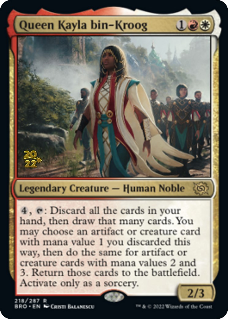 Queen Kayla bin-Kroog [The Brothers' War Prerelease Promos] | Clutch Gaming