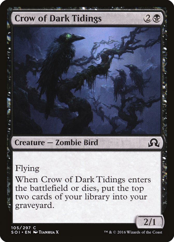 Crow of Dark Tidings [Shadows over Innistrad] | Clutch Gaming