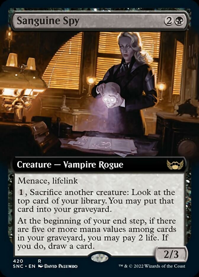 Sanguine Spy (Extended Art) [Streets of New Capenna] | Clutch Gaming