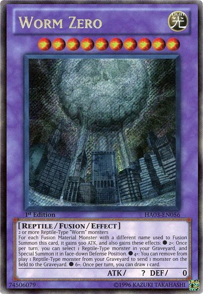 Worm Zero [HA03-EN056] Secret Rare | Clutch Gaming