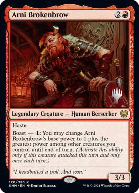 Arni Brokenbrow (Promo Pack) [Kaldheim Promos] | Clutch Gaming