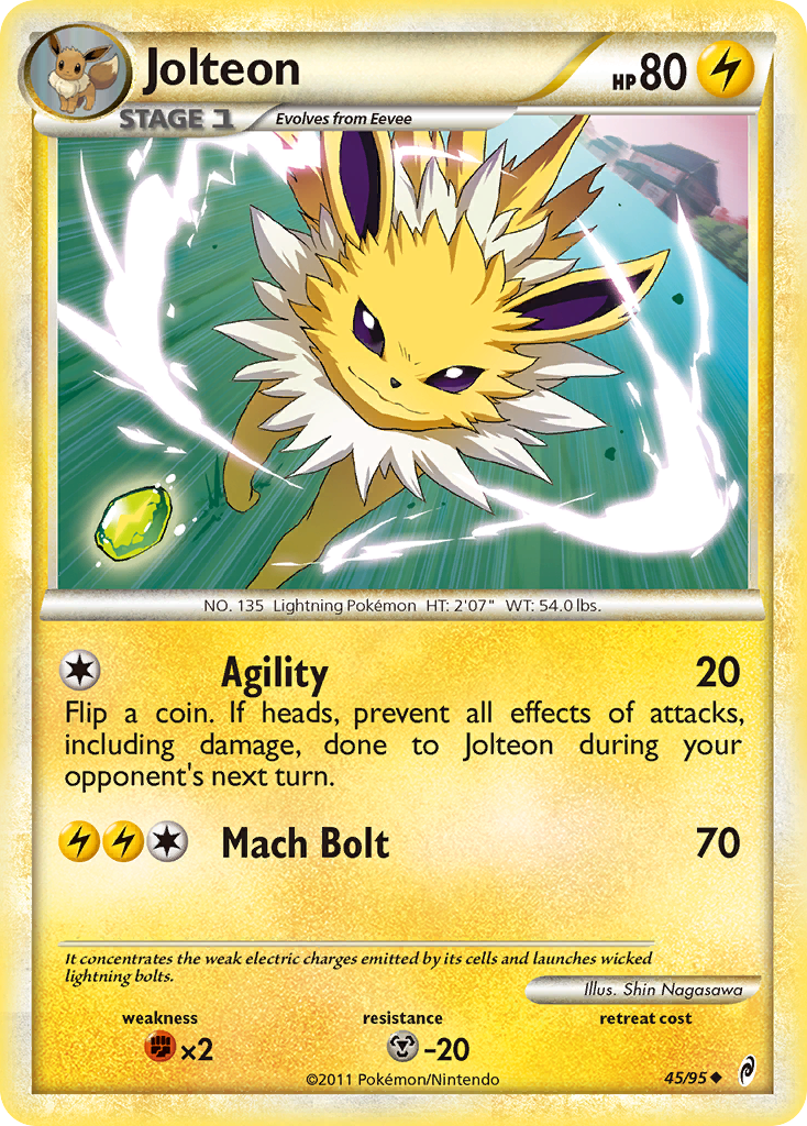 Jolteon (45/95) [HeartGold & SoulSilver: Call of Legends] | Clutch Gaming