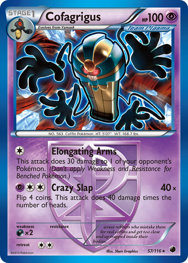 Cofagrigus (57/116) [Black & White: Plasma Freeze] | Clutch Gaming