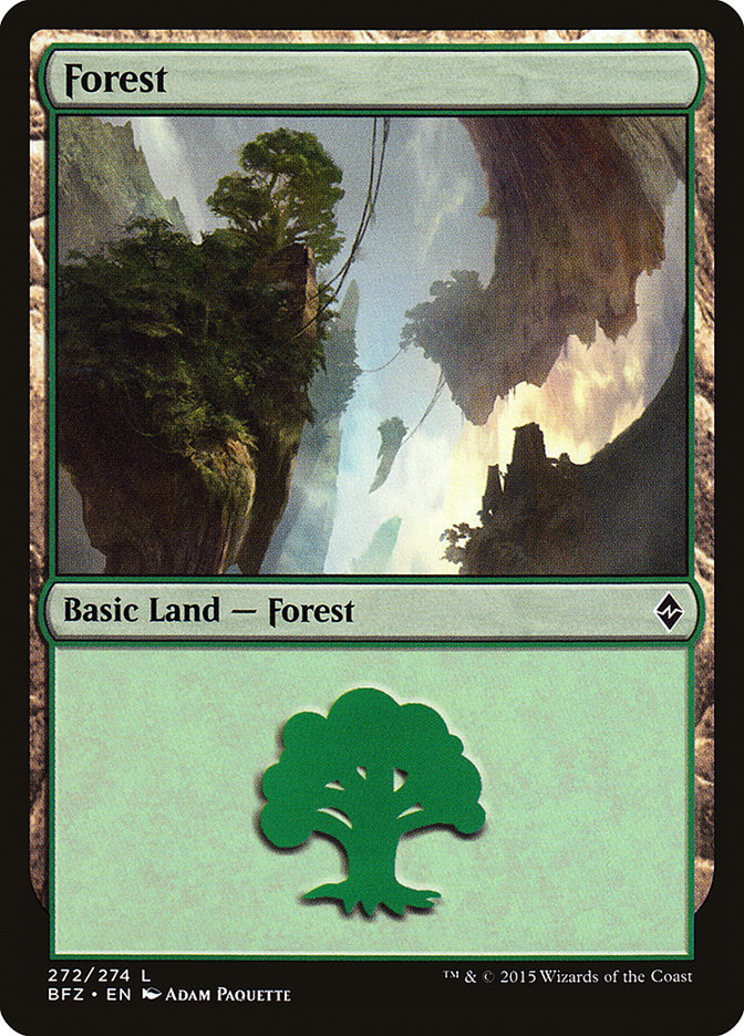 Forest (272a) [Battle for Zendikar] | Clutch Gaming