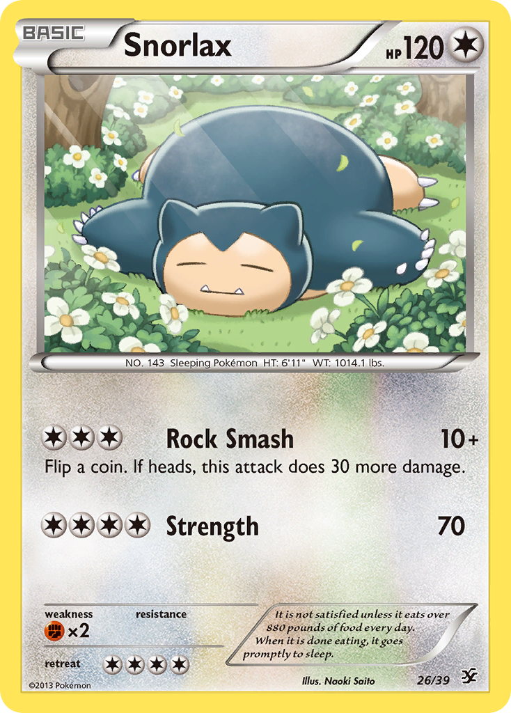 Snorlax (26/39) [XY: Kalos Starter Set] | Clutch Gaming