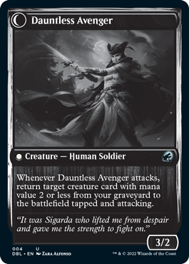 Bereaved Survivor // Dauntless Avenger [Innistrad: Double Feature] | Clutch Gaming