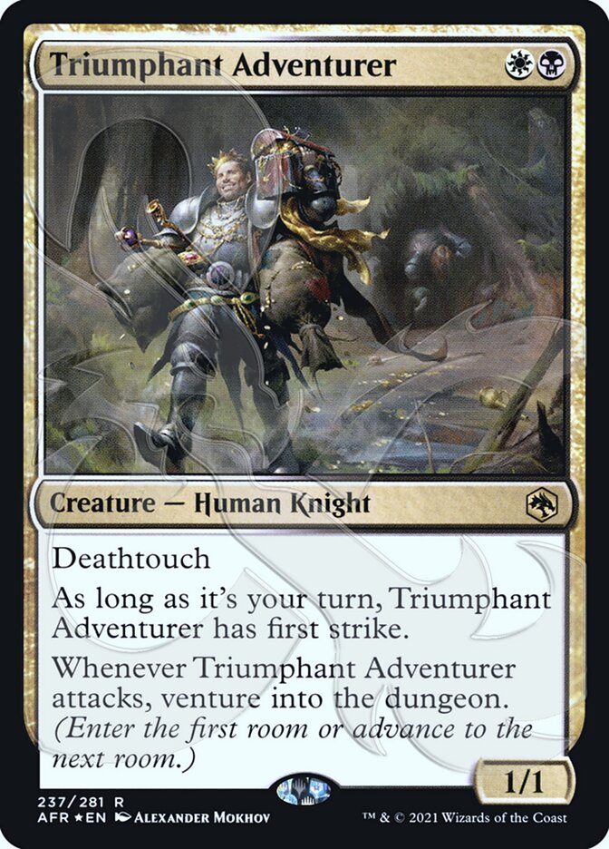 Triumphant Adventurer (Ampersand Promo) [Dungeons & Dragons: Adventures in the Forgotten Realms Promos] | Clutch Gaming