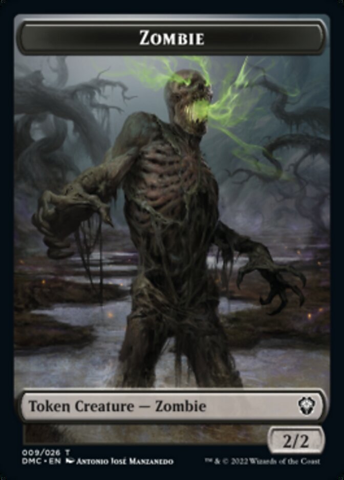 Soldier // Zombie Double-Sided Token [Dominaria United Tokens] | Clutch Gaming