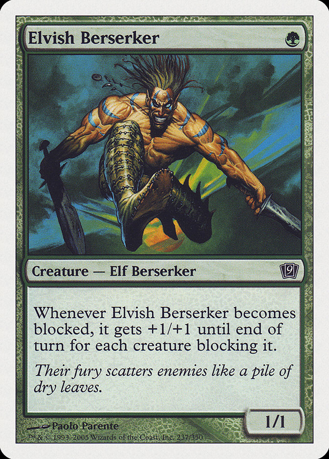 Elvish Berserker [Ninth Edition] | Clutch Gaming