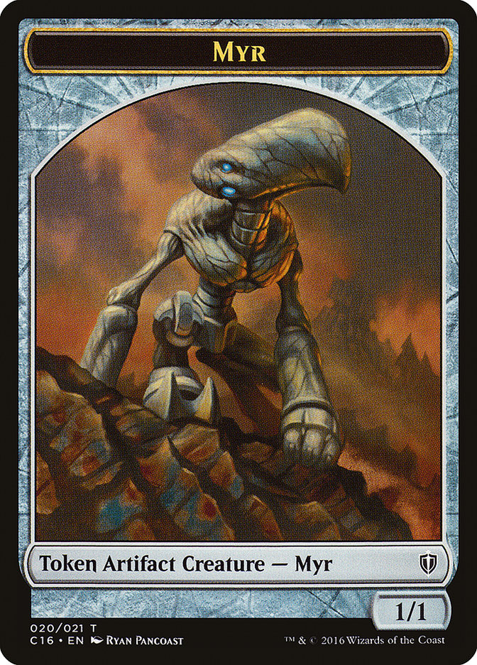 Myr // Bird (002) Double-Sided Token [Commander 2016 Tokens] | Clutch Gaming