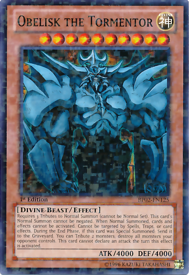 Obelisk the Tormentor [BP02-EN125] Mosaic Rare | Clutch Gaming