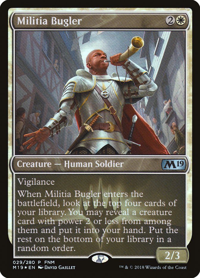 Militia Bugler (FNM) [Core Set 2019 Promos] | Clutch Gaming