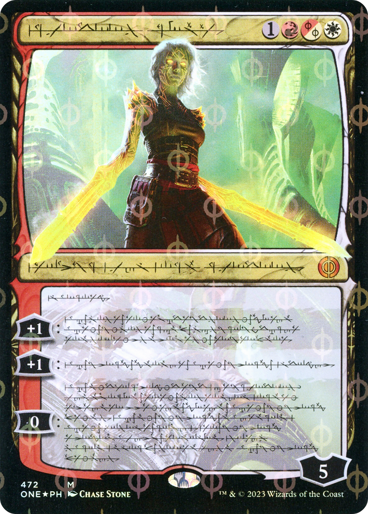 Nahiri, the Unforgiving (Phyrexian Step-and-Compleat Foil) [Phyrexia: All Will Be One] | Clutch Gaming