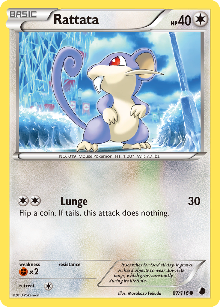 Rattata (87/116) [Black & White: Plasma Freeze] | Clutch Gaming