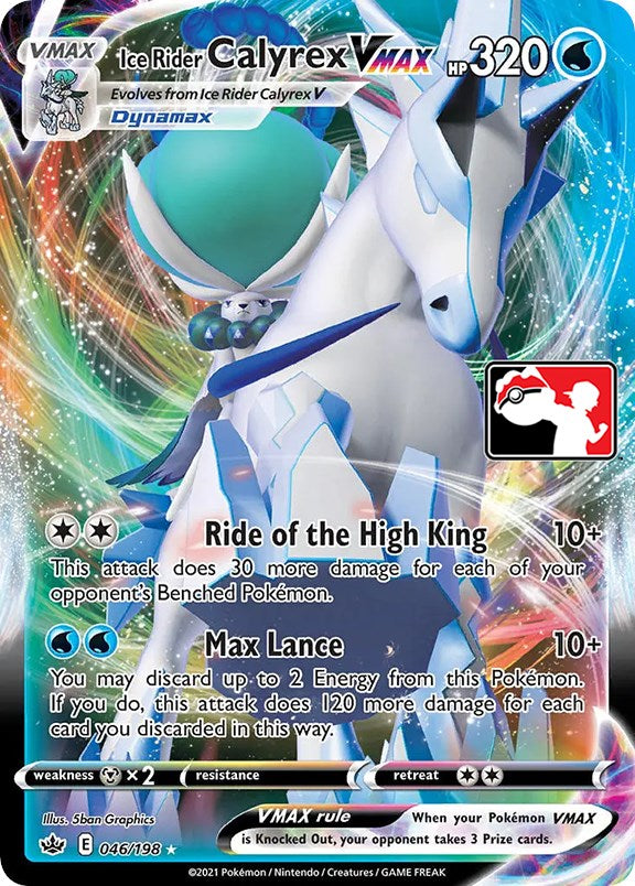 Ice Rider Calyrex VMAX (046/198) [Prize Pack Series One] | Clutch Gaming