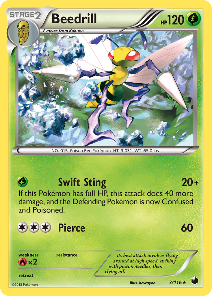 Beedrill (3/116) [Black & White: Plasma Freeze] | Clutch Gaming