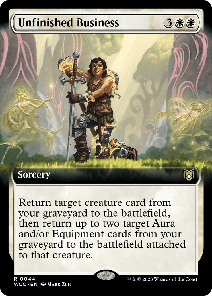 Unfinished Business (Extended Art) [Wilds of Eldraine Commander] | Clutch Gaming