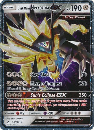 Dusk Mane Necrozma GX (90/156) (Jumbo Card) [Sun & Moon: Ultra Prism] | Clutch Gaming