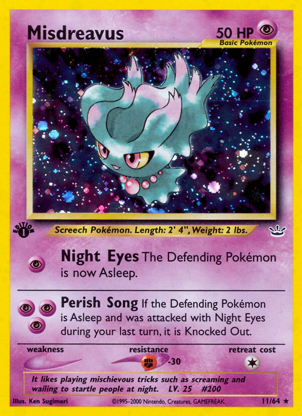 Misdreavus (11/64) [Neo Revelation 1st Edition] | Clutch Gaming