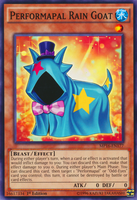 Performapal Rain Goat [MP16-EN177] Common | Clutch Gaming