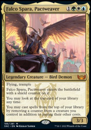 Falco Spara, Pactweaver (Promo Pack) [Streets of New Capenna Promos] | Clutch Gaming