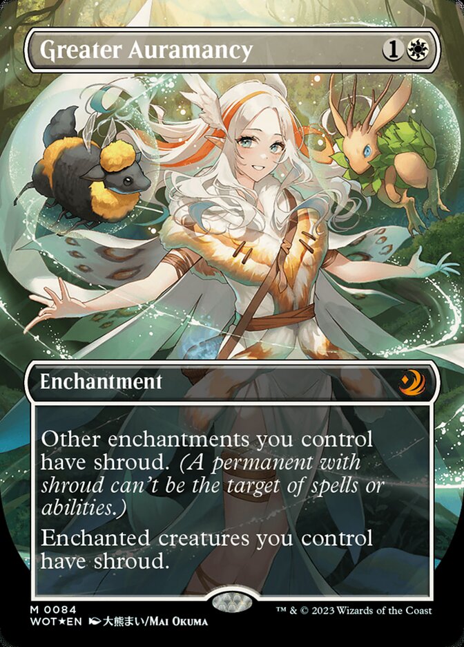 Greater Auramancy (Anime Borderless) (Confetti Foil) [Wilds of Eldraine: Enchanting Tales] | Clutch Gaming